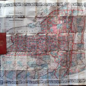 Colton's Railroad & Township Map of the State of New York, with Parts of the Adjoining States and Canada