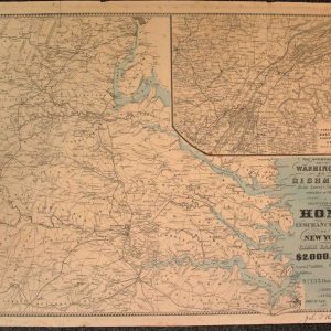The Approaches from Washington to Richmond from Surveys Supplied by Officers of the Army