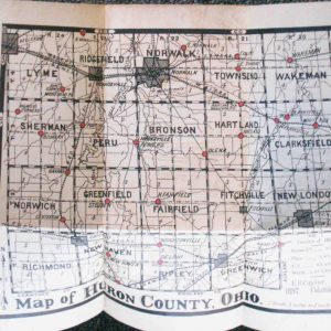 Map of Huron County, Ohio