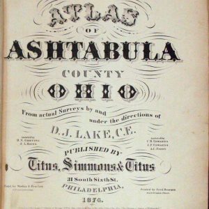 Atlas of Ashtabula County, Ohio - 1874