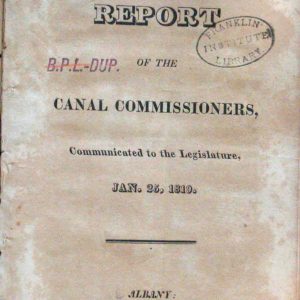 Annual Report of the Canal Commissioners ... Jan. 25, 1819