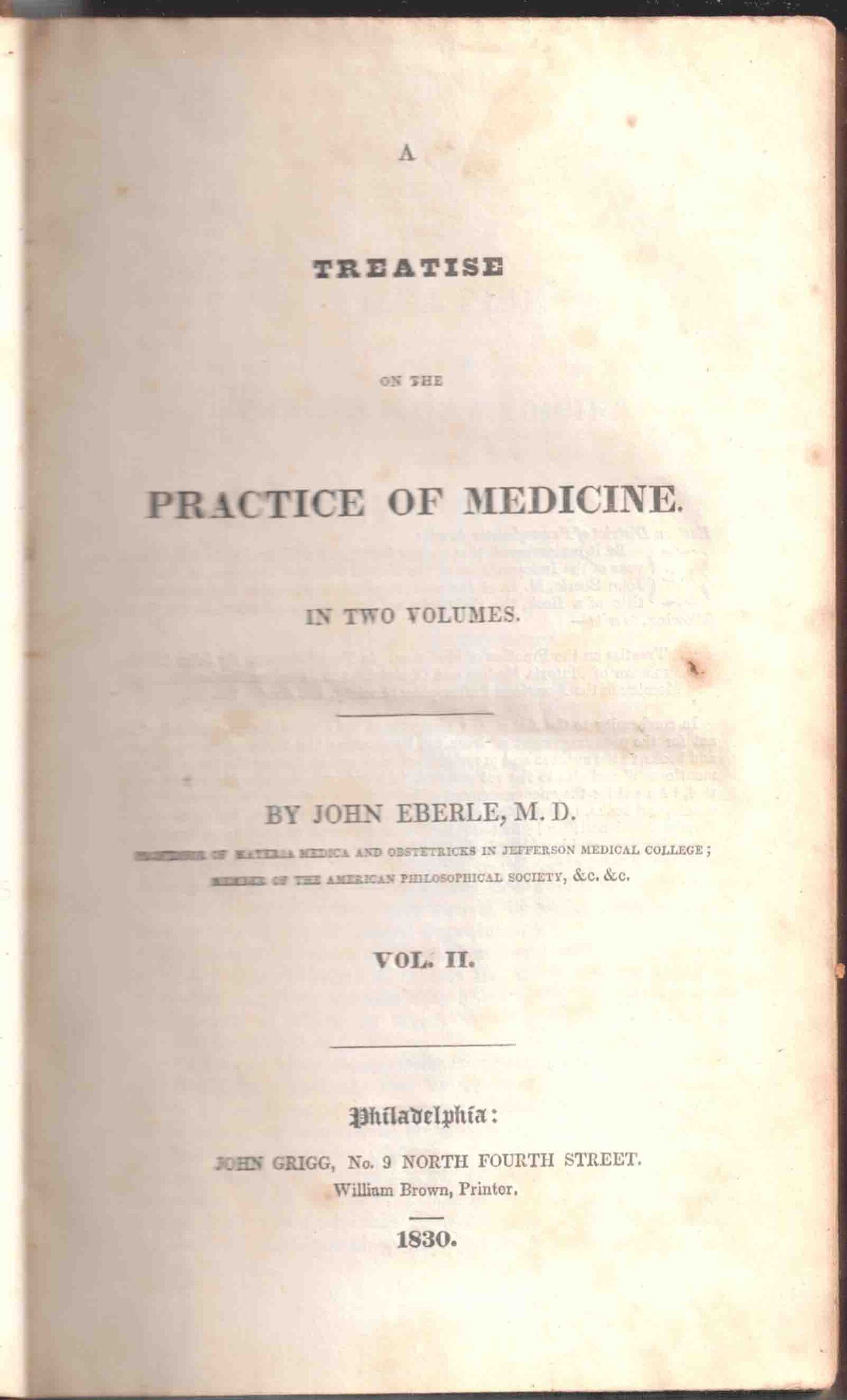 A Treatise on the Practice of Medicine. In Two Volumes - Image 3