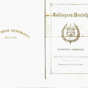 Collection of Ephemera  related to the Fairfield Seminary of Fairfield, New York